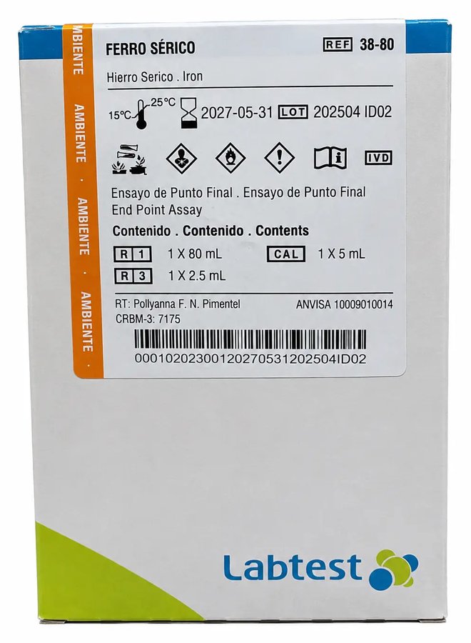 Labtest Hierro sérico, caja
