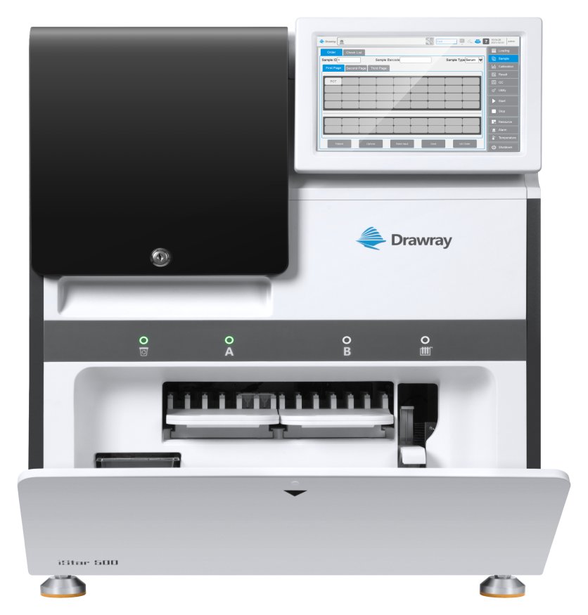 Drawray iStar 500, inmunoensayo clia